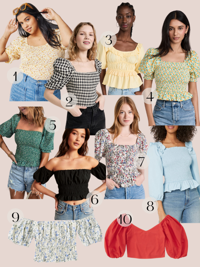 10 smocked blouses + how to style them – Jess Keys