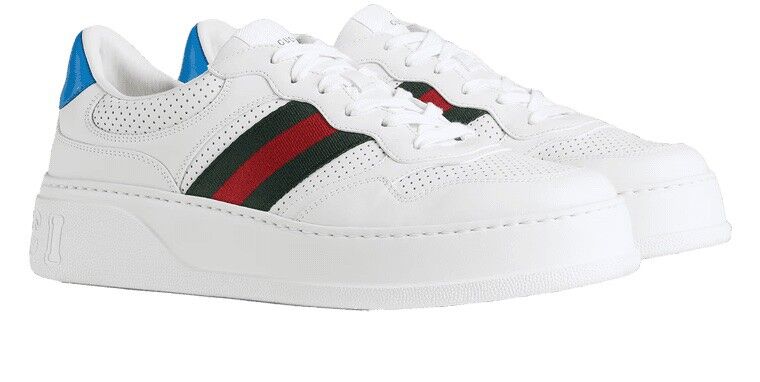 Men's White Sneaker Trend, Gucci Sneakers with Web