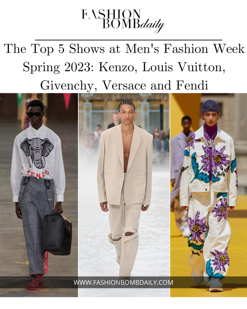 The Top 5 Shows at Men’s Fashion Week Spring 2023: Kenzo, Louis Vuitton, Givenchy, Versace and Fendi