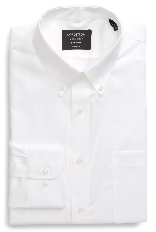 Nordstrom Non Iron Shirt Folded 