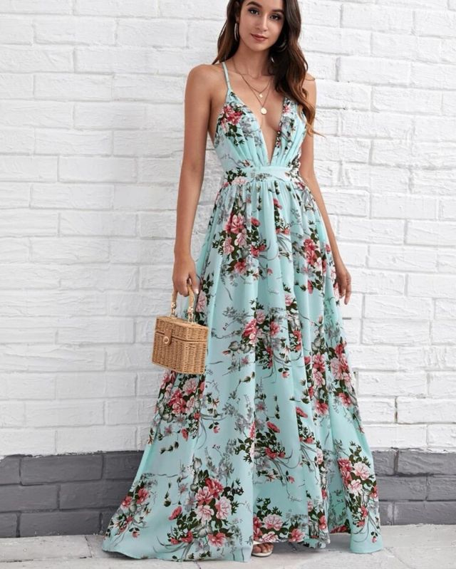 flower Maxi Dresses for summer