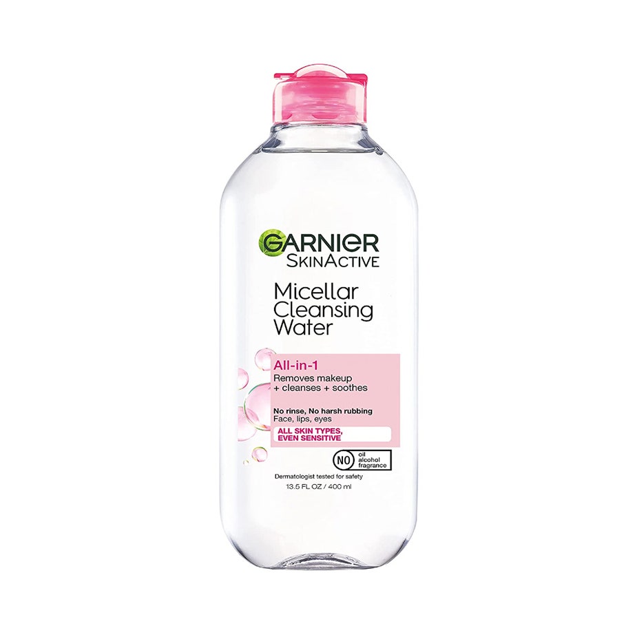 Garnier SkinActive Micellar Cleansing Water on white background