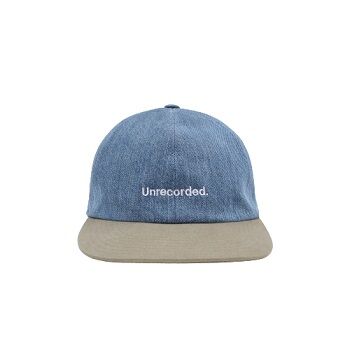 Unrecorded Denim Hat With Contrasting Visor