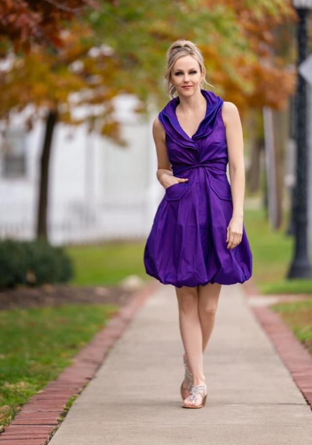 purple Bubble Dress