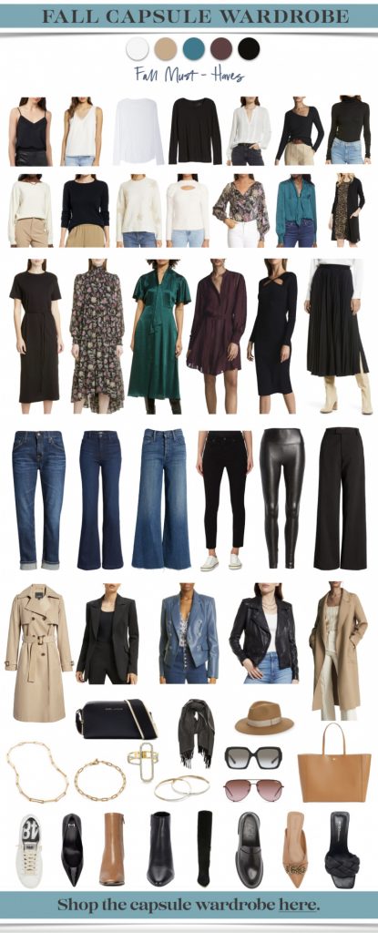 Fall Capsule Wardrobe – 20+ Items, More Than 30 Outfits