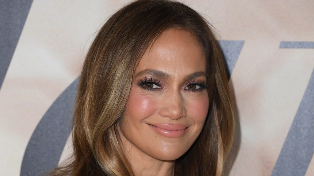 Jennifer Lopez Just Added a Braided Touch to the Classic Middle-Part Bun