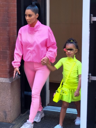 Kim Kardashian, North West Kim Kardashian out and about, New York, USA - 29 Sep 2018