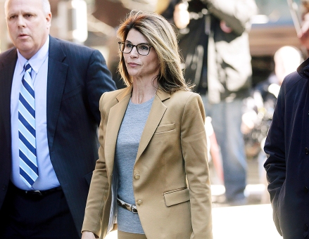 Lori Loughlin arrives at federal court in Boston, to face charges in a nationwide college admissions bribery scandal College Admissions-Bribery, Boston, USA - 03 Apr 2019