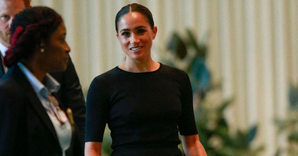 Meghan Markle Makes a Stylish Return to NYC in a Fitted Top and Skirt