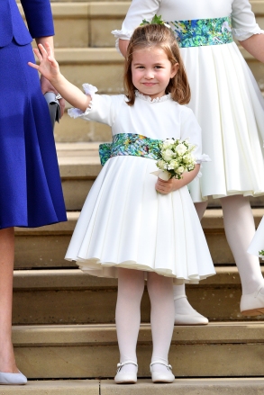 Princess CharlotteThe wedding of Princess Eugenie and Jack Brooksbank, Carriage Procession, Windsor, Berkshire, UK - 12 Oct 2018