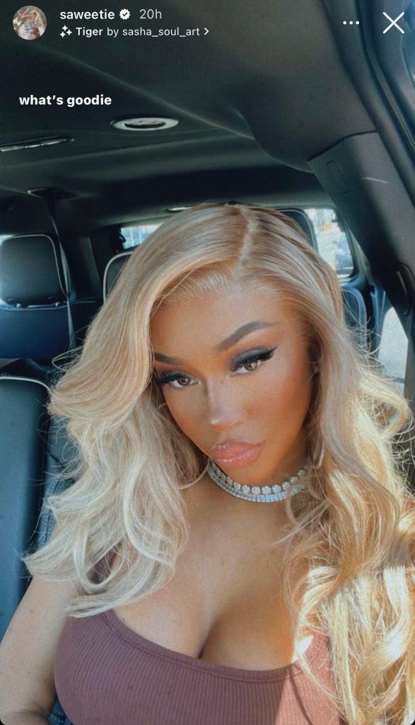 Saweetie In Massive, Blonde Curls Is Giving Major Pamela Anderson