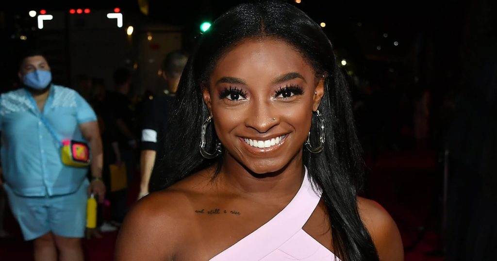 Simone Biles’s Date-Night Corset Gives Us Major Bridal Vibes