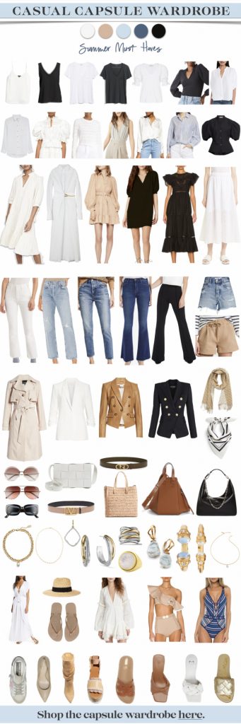 Spring & Summer Capsule Wardrobe – 20+ Items, More Than 30 Outfits