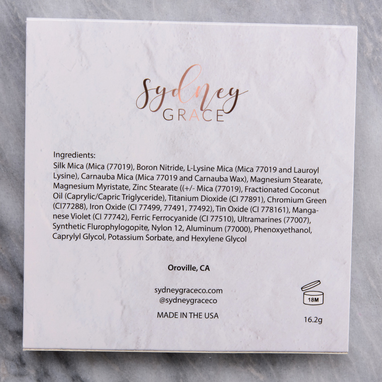 Sydney Grace California Coast (Deep) Eyeshadow Palette Review & Swatches