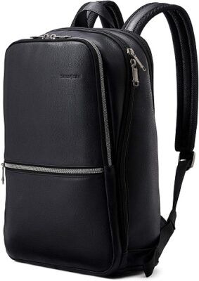 Samsonite Classic Leather Slim Backpack