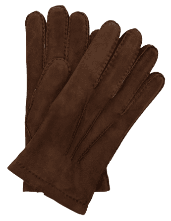 Luca Faloni Cashmere-Lined Nubuck Leather Gloves