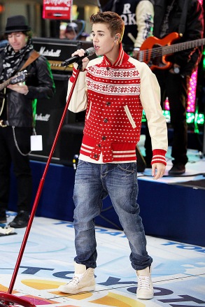 Justin Bieber NBC 'Today Show' Toyota Concert Series, New York, America - 23 Nov 2011