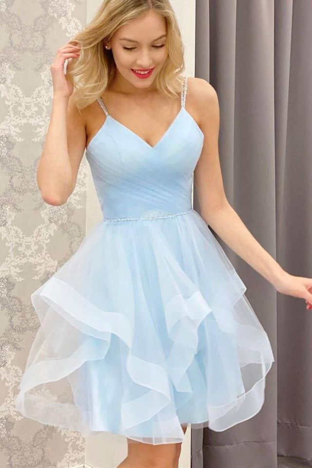 light blue Homecoming Dress