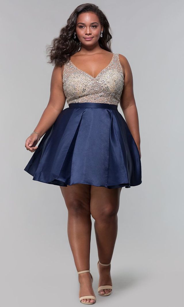 plus size Homecoming Dress