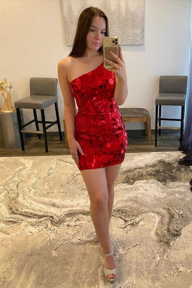 red Homecoming Dress