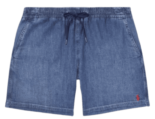 Polo Ralph Lauren Embroidered Denim Drawstring Shorts