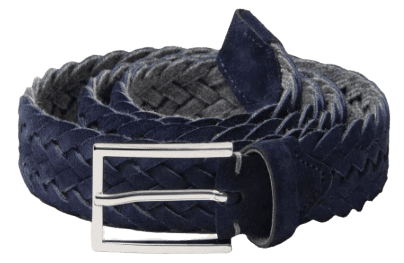 Luca Faloni Woven Suede Belt