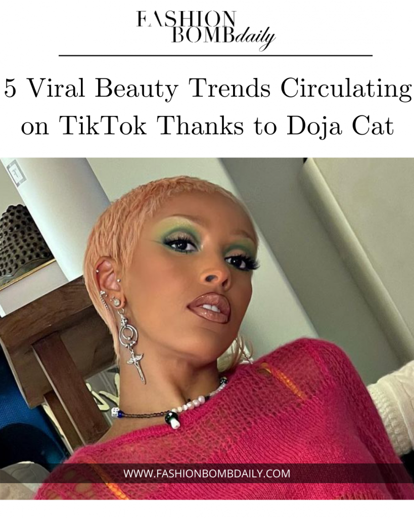 5 Viral Beauty Trends Circulating on TikTok Thanks to Doja Cat: Eyebrow Eyeliner, BH Cosmetics x Doja Cat, Blunt Bangs with Butterfly Clips and More!