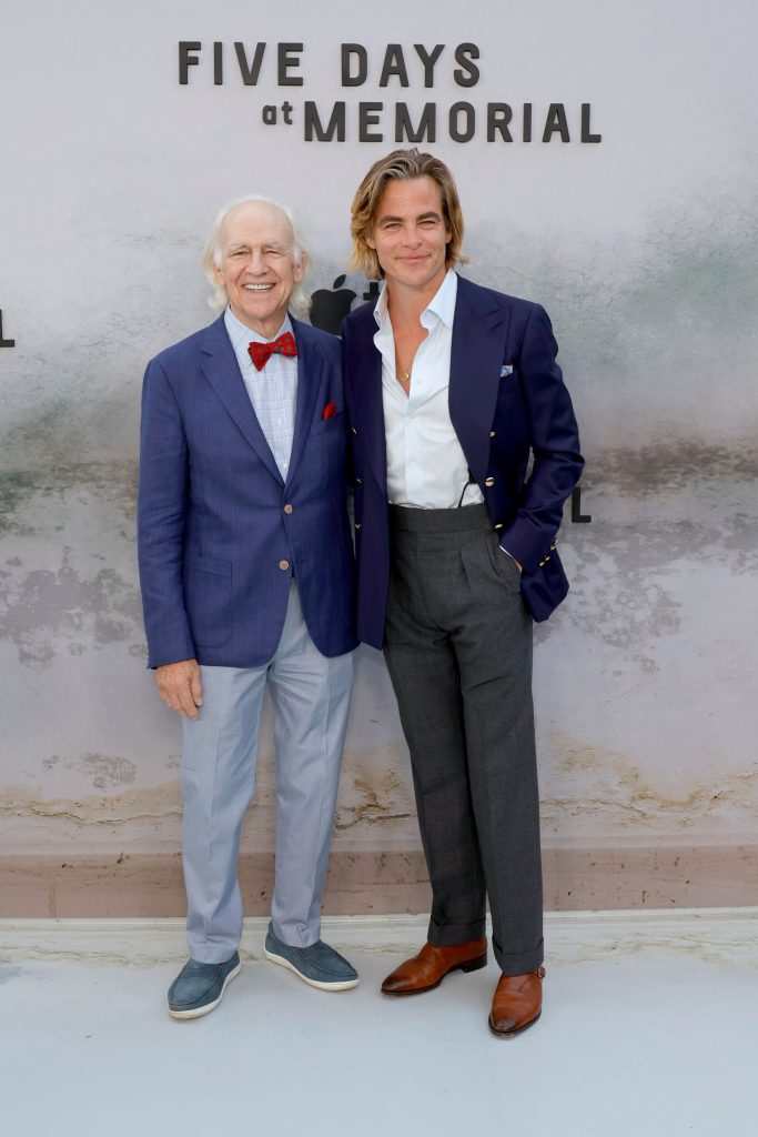 Chris Pine and His Dad Robert Pine Prove the Menswear Apple Doesn’t Fall Far From the (Pine) Tree