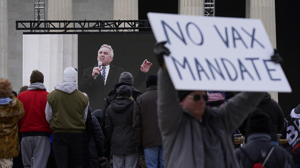 Facebook takes down page for anti-vaccination organization run by Robert F. Kennedy Jr.