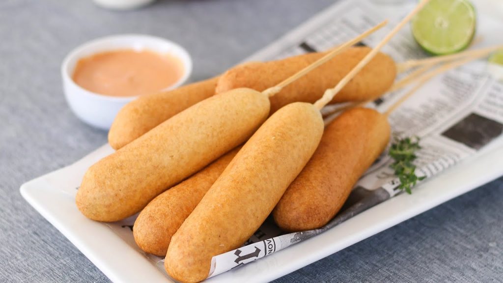 How to Make Corndog, Courtesy of Kiki Foods