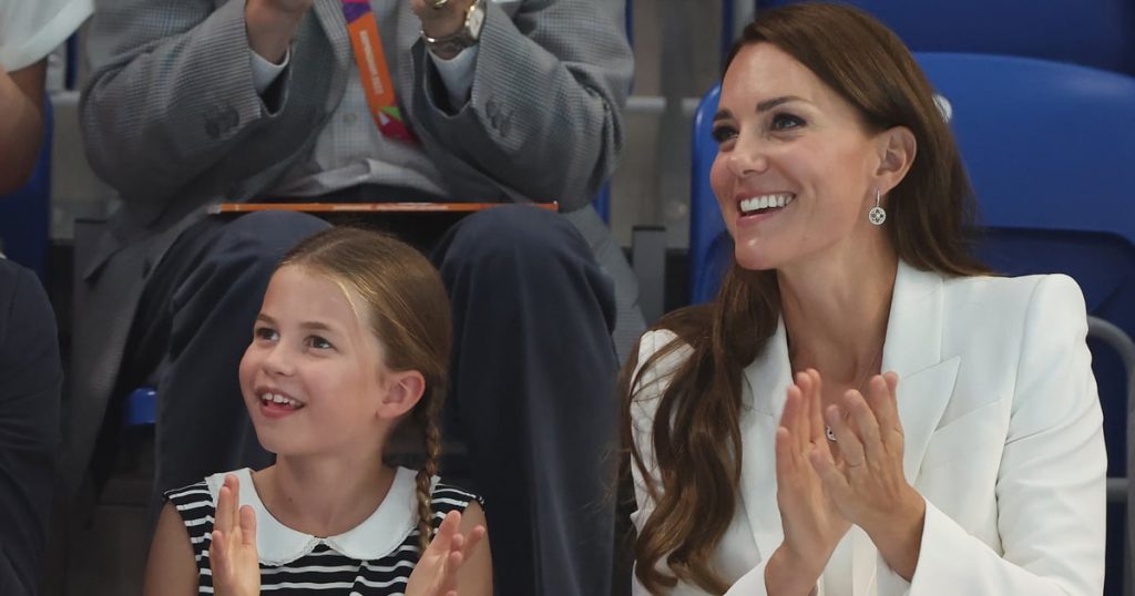 Princess Charlotte Rocks Breton Stripes and Pigtails Next to Mom Kate Middleton