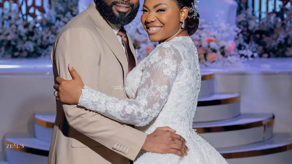 See These Beautiful Moments from Mercy Chinwo & Pastor Blessed’s White Wedding