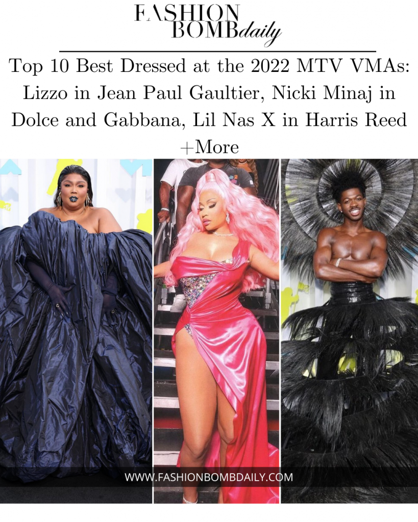 Top 10 Best Dressed at the 2022 MTV VMAs: Lizzo in Jean Paul Gaultier, Nicki Minaj in Dolce and Gabbana, Lil Nas X in Harris Reed + More