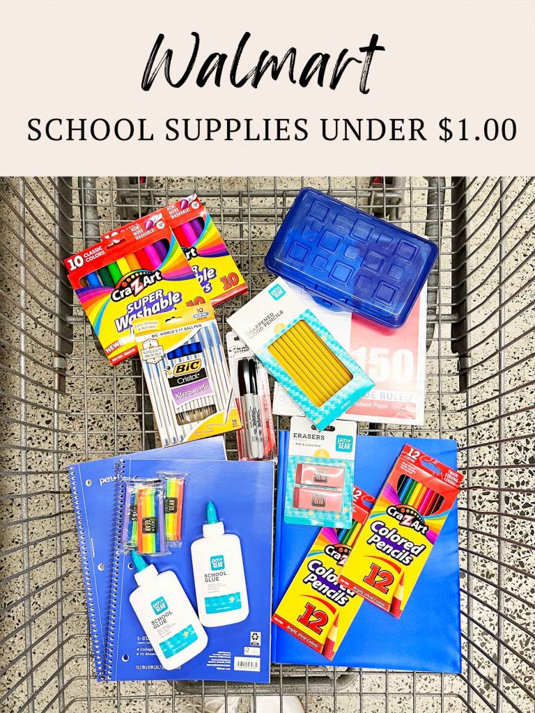 Walmart Back-to-School Supplies Under $1