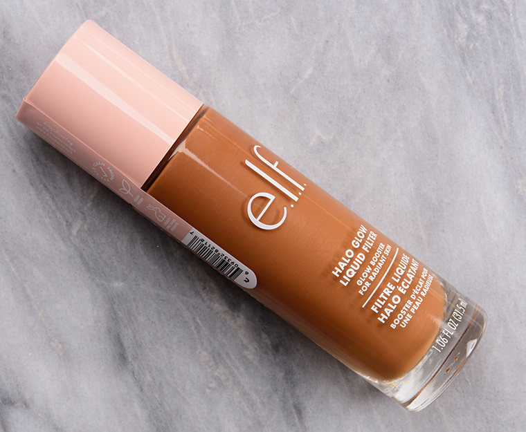elf Tan-Deep Halo Glow Liquid Filter Review & Swatches