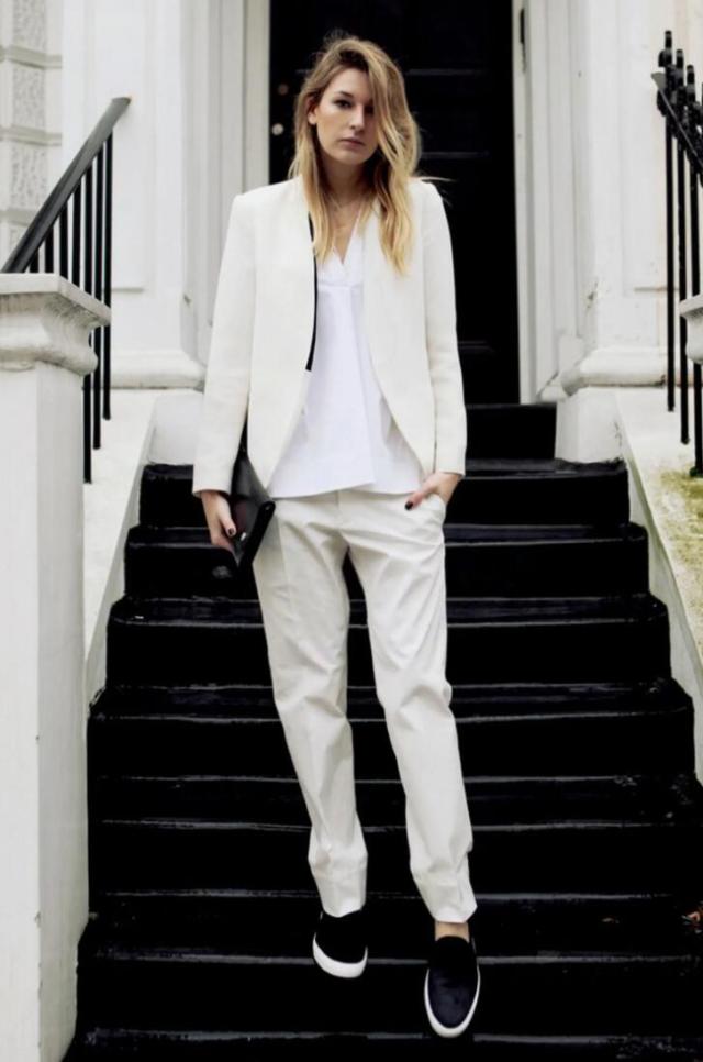 white Pantsuit for women