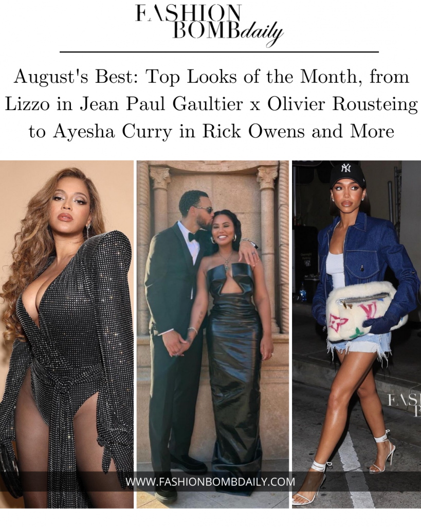 August’s Best: Top Looks of the Month, from Lizzo in Jean Paul Gaultier x Olivier Rousteing to Ayesha Curry in Rick Owens and More