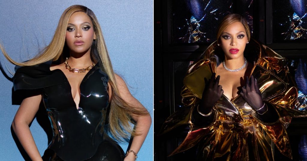 Beyoncé Wears a Thong Cutout Dress and Link Necklace for New Tiffany & Co. Ads