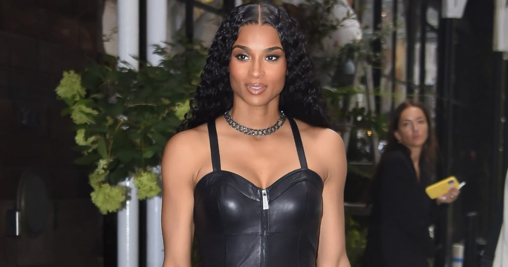 Ciara’s Zipper-Front Leather Jumpsuit Is a Total ’90s Vibe