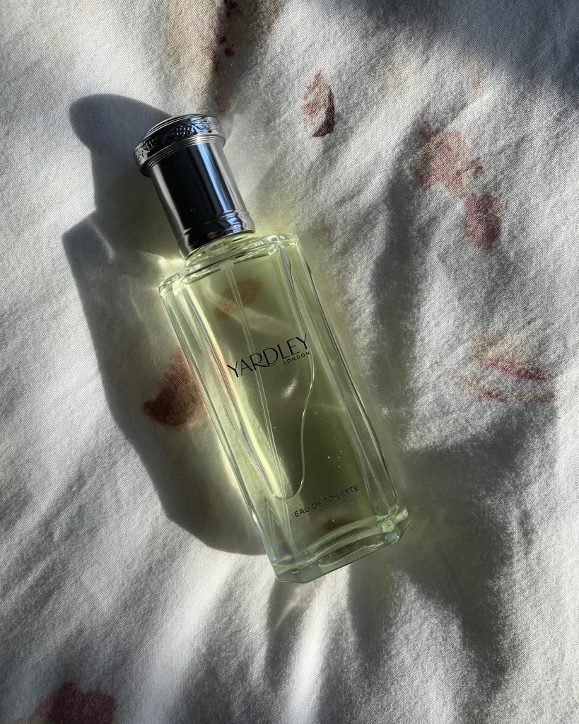 Glossier Body Hero and Yardley Lily of the Valley Perfume