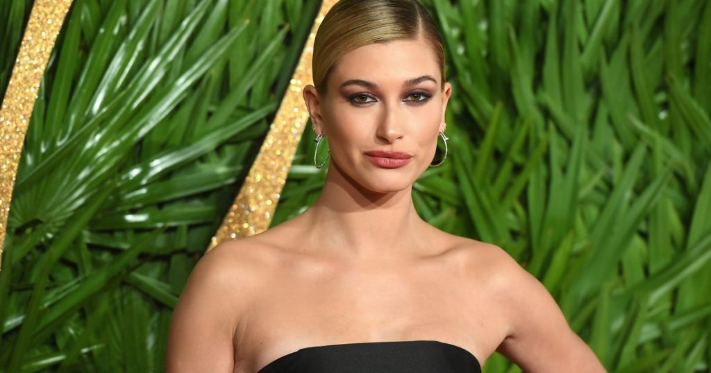 Hailey Bieber Embroidered Her Name Onto Her Satin-Bow Thong