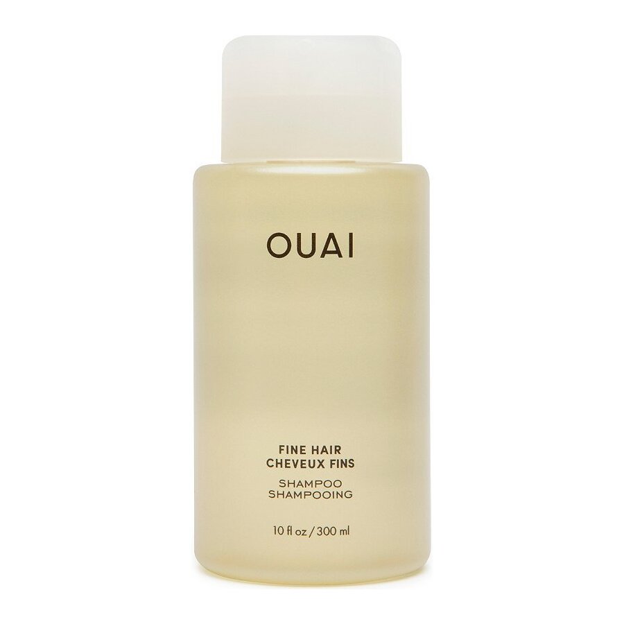 Ouai Fine Hair Shampoo on white background