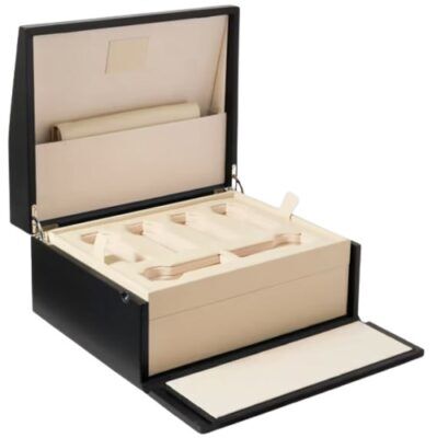 Pineider Passion Leather and Plywood Watch Box