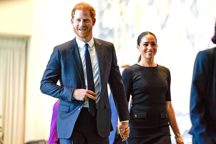 Prince Harry and Meghan Markle arrive at United Nations headquarters, . The Duke and Duchess of Sussex were at the UN to mark the observance of Nelson Mandela International Day UN Nelson Mandela Day, United Nations - 18 Jul 2022