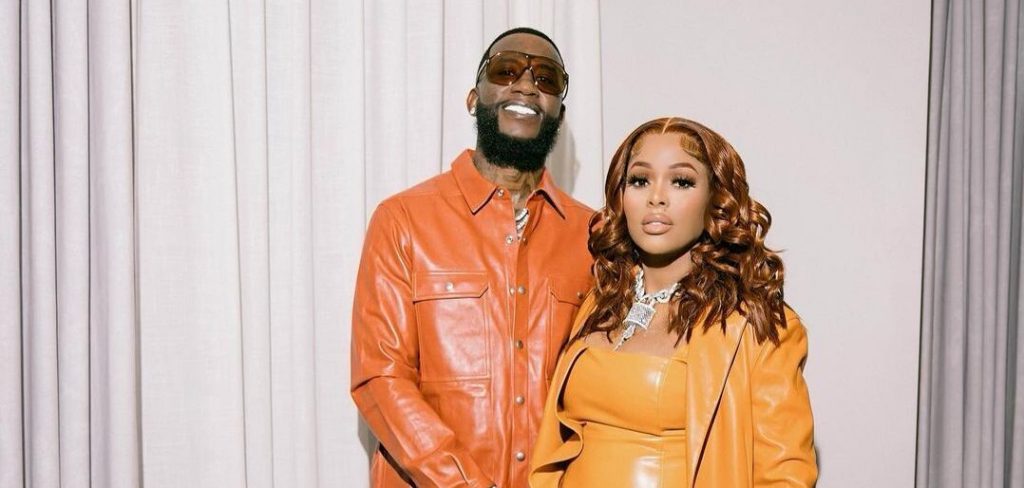 Keyshia Ka’oir and Gucci Mane Coordinate in Orange Leather Looks