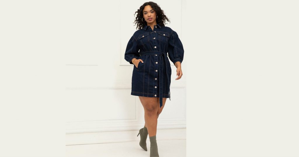 Make Room In Your Fall Wardrobe For These 18 Denim Dresses