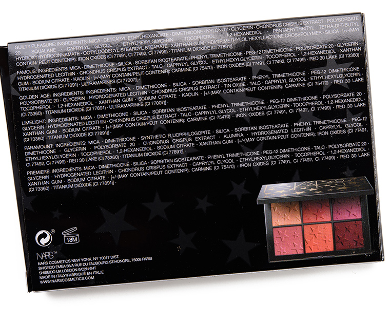NARS Rising Star Cheek Palette Review & Swatches