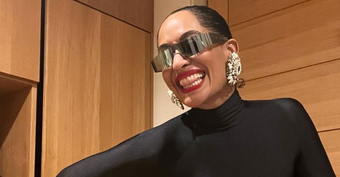 Tracee Ellis Ross Wore a Full-On Catsuit to Dinner and I Can’t Stop Staring